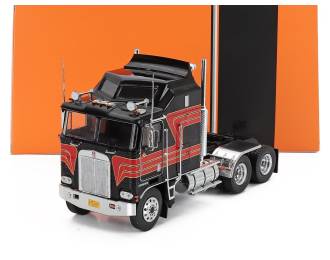 KENWORTH K100 Aerodyne Tractor Truck 3-assi (1976), Black Red