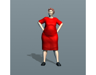 Фигурка Хозяйка, окрашенная