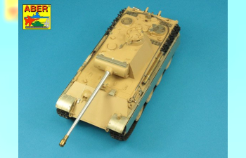 Металлический ствол для German 7,5cmKwK42L/70 gun barrel with muzzle brake for Panther Ausf. G Late