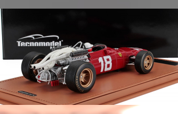 FERRARI F1 312 F1-67 №18 Monaco Gp (with Pilot Figure) (1967) Lorenzo Bandini, Red