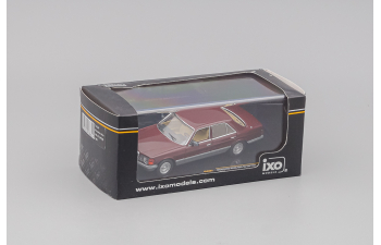 MERCEDES-BENZ 500 SE W126 (1980), bordeaux / grey