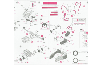 Сборная модель WILLIAMS F1 Fw14b Renault N5 World Champion Season 1992 Nigel Mansell - All Metal Engine Datails, /