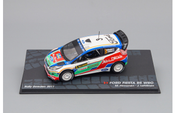 FORD Fiesta RS WRC #3 M. Hirvonen - J. Lehtinen Rally Sweden (2011), white / blue / green