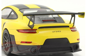 PORSCHE 911 (991 II) GT2 RS Weissach Paket (2018), racing yellow / silver magnesium rims