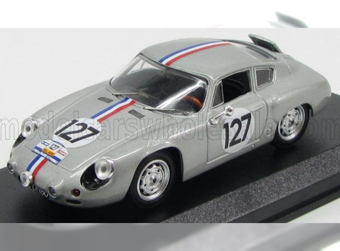 PORSCHE Abarth Coupe N 127 Tour De France 1961 Bouchet - Aury, Silver