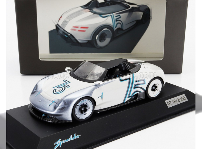 PORSCHE Vision 357 Speedster (2023) - 75th Anniversary Porsche Sports Car 1948-2023, White Grey Met