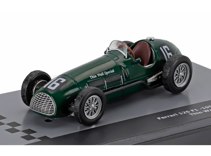 FERRARI F1 125 №16 Season (1950) Alberto Ascari - Con Vetrina - With Showcase, Green