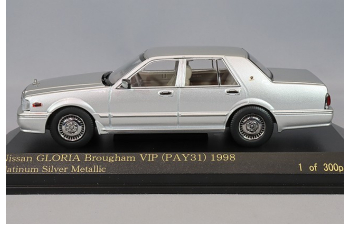 NISSAN Gloria Brougham VIP (PAY31) (1998), platinum silver metallic 