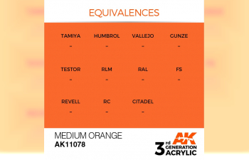 Краска акриловая 3rd Generation Medium Orange 17ml