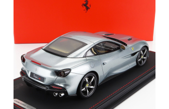 FERRARI Portofino M (modificata) Spider Closed Roof (2020) - Con Vetrina - With Showcase, Grigio Titanio - Grey Met