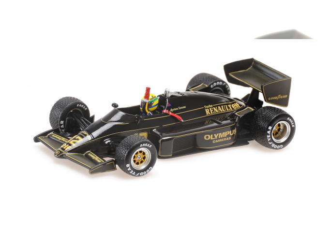 LOTUS F1 97t Renault Turbo Team Lotus №12 Winner Portugal Gp (1985) Ayrton Senna, Black