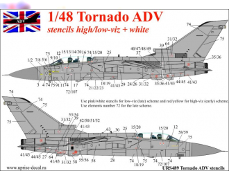 Декаль для Tornado ADV (F.3) low/high-viz stencils