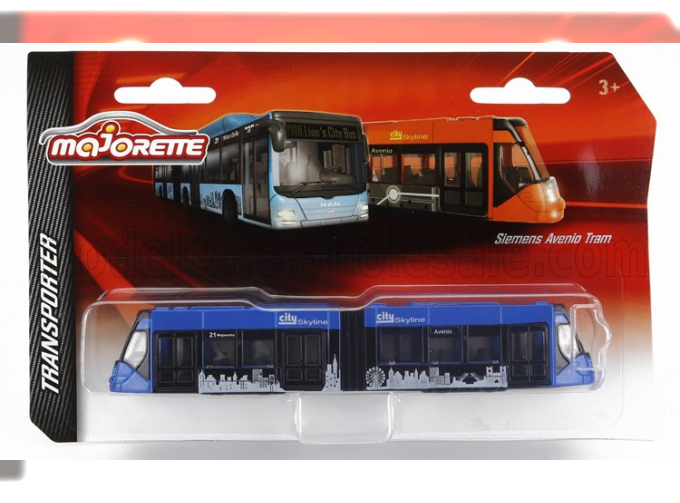 TRAM Siemens Avenio Filobus Autobus (2018), Blue Black