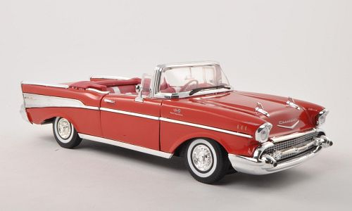 CHEVROLET Bel Air Convertible (1957), red