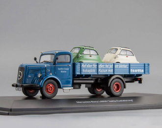 Mercedes-Benz L6600 pick-up with 2x BMW Isetta "Isetta Auslieferung"