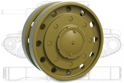 КВ-1, КВ-2 Опорный каток раннего типа (Обр. 40г)