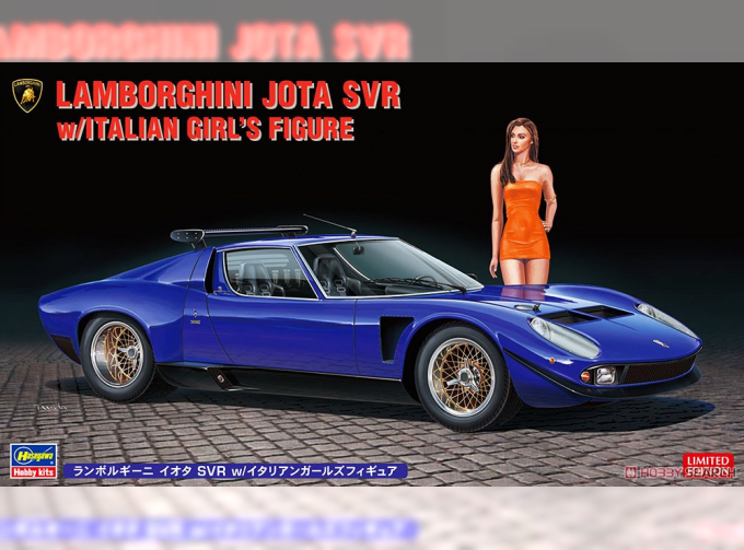 Сборная модель LAMBORGHINI Jota Svr With Girl Figure 1970