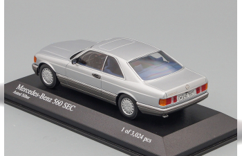 MERCEDES-BENZ 560SEC (W126) 1986, grey metallic