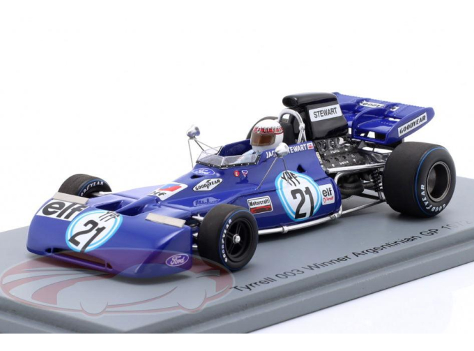 TYRRELL 003 №21 Winner Argentina GP Formula 1 Jackie Stewart (1972)