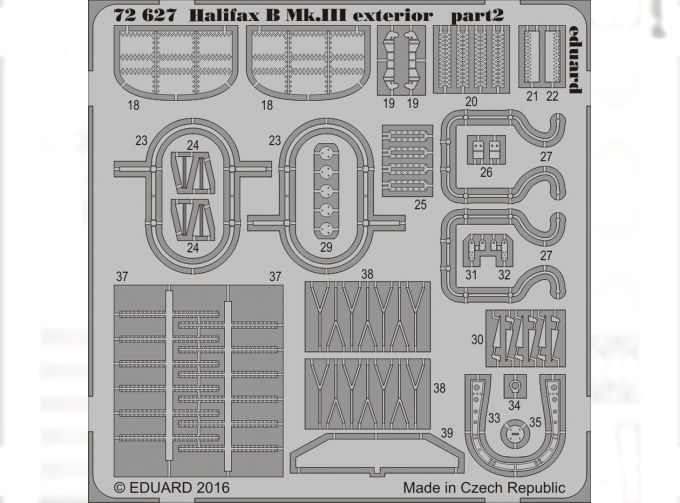 Фототравление для Halifax B Mk. III экстерьер