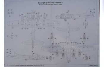 Сборная модель Boeing B-17G Flying Fortress