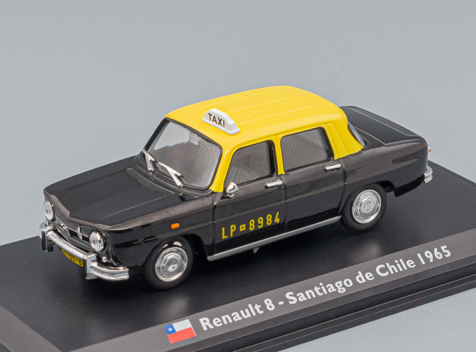 RENAULT 8 Taxi Santiago De Chile 1965, Black Yellow