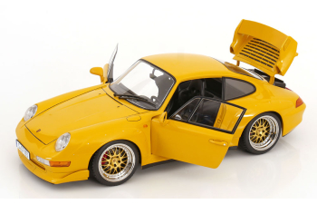 PORSCHE 911 (993) GT2 BBS rims (1996), speed yellow