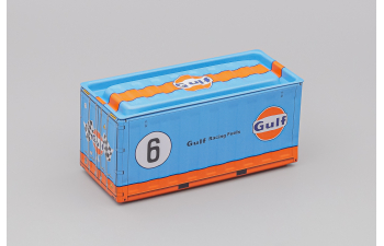 Контейнер металлический, голубой