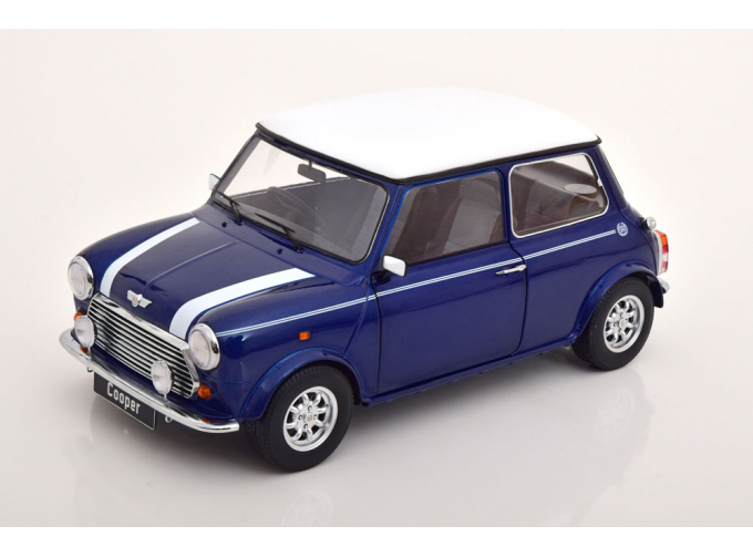 MINI Cooper RHD, blue metallic / white