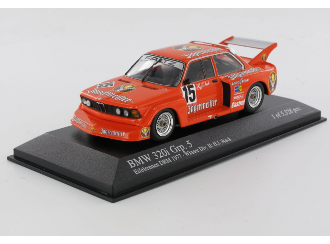 BMW 320I GR.5 "JAEGERMEISTER" H.J. Stuck Winner EIFELRENNEN DRM (1977)