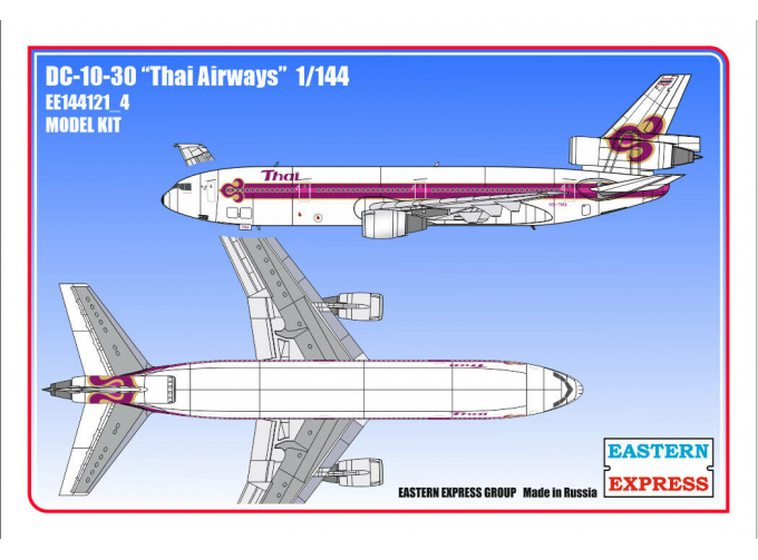 Сборная модель Авиалайнер DC-10-30 Thai Air