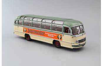 MERCEDES-BENZ O 321 H Bus Jagermeister, green / light green / orange