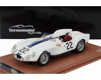 FERRARI 250tr 3.0l V12 Pontoon Fender Testarossa Spider Team Ed Hugus №22 24h Le Mans (1958) Ed Hugus - Ray Ernie Erickson, White Blue