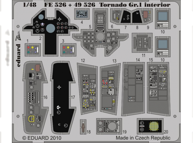 Цветное фототравление для Tornado Gr.1 interior S. A.