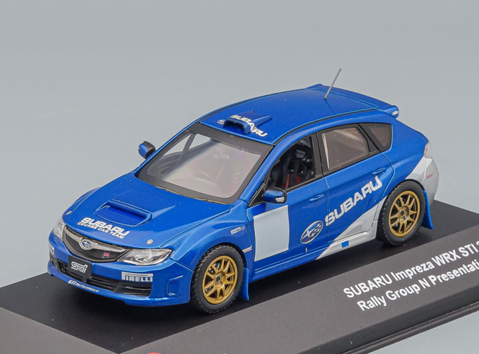 SUBARU Impreza WRX STI WRC liveries presentation car 2009, blue metallic