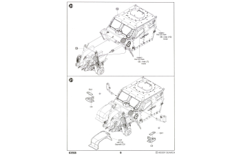 Сборная модель Автомобиль повышенной защищенности M1280 LMTV + полуприцеп M1101