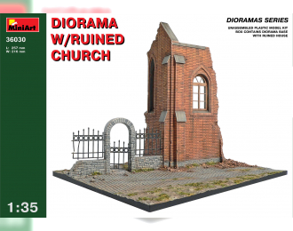 Сборная модель Наборы для диорам DIORAMA w/RUINED CHURCH