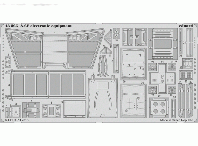 Фототравление для A-6E электронное оборудование (electronic equipment)