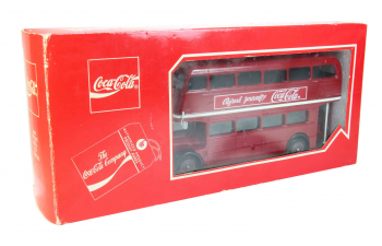 AEC Double Decker London Bus Coca-Cola, red