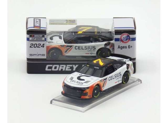 Chevrolet Camaro ZL1 #7 Corey Lajoie *Celsius*, white/black/orange 2024