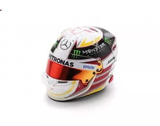 BELL HELMET Casco Helmet F1 Lewis Hamilton World Champion Team Amg Petronas W06 №44 Winner Usa Gp (2015), White Purple