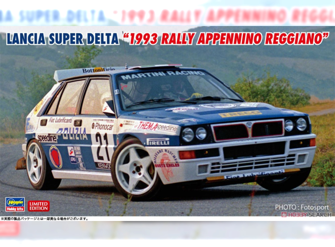 Сборная модель LANCIA Super Delta Hf Integrale Polizia №21 Rally Appennino Reggiano 1993 V.Gomboso - O.Tobaldo