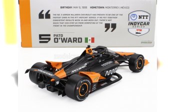 CHEVROLET Team Arrow Mclaren Sp Racing №5 Indianapolis Indy 500 Indycar Series (2024) Pato O'ward, Black Orange