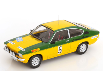 OPEL Kadett C Coupe GT/E, International Sachs Winter Rallye #5 Walter Smolej i Christian Geistdörfer (1976), yellow / green