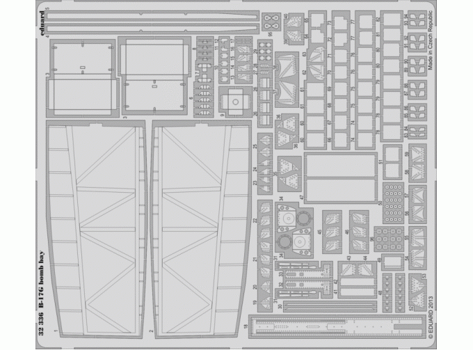 Фототравление для B-17G boMERCEDES-BENZ bay
