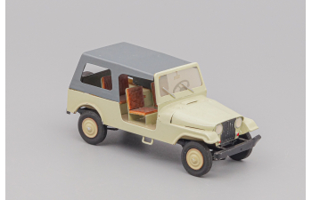 JEEP CJ-6, beige / silver
