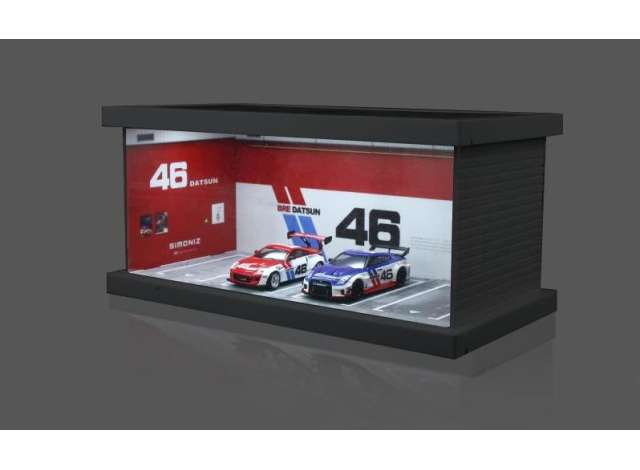 Diorama *BRE parking lot*, red/white/blue