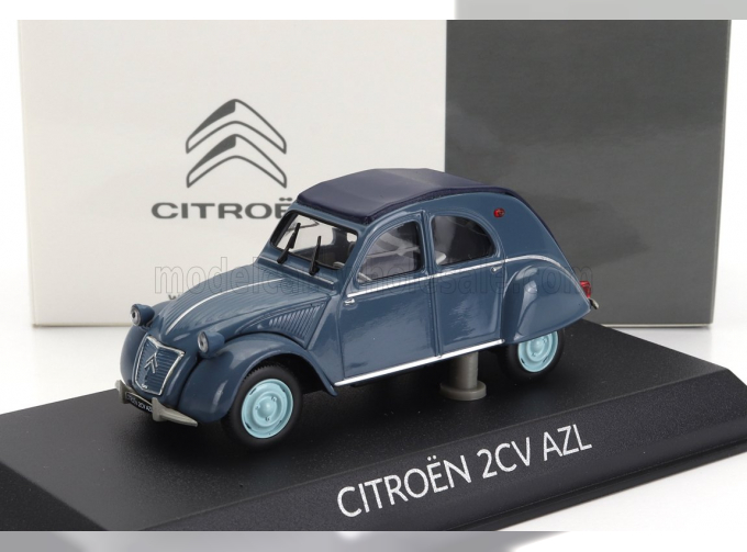 CITROEN 2cv Azl Cabriolet Closed (1960), Blue