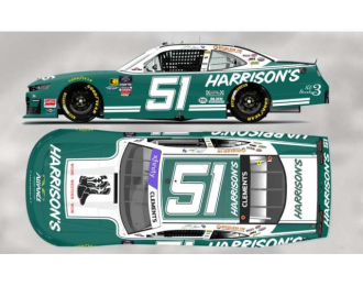 Chevrolet #51 Jeremy Clements *Harrisonâ€™s*, green/white 2025