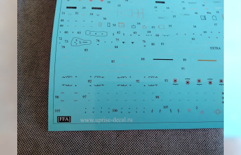 Декаль для F-16 Fighting Falcon Low-Viz, с тех. надписями